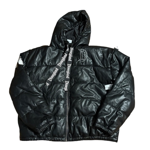 Disney Jacket Puffer Faux Zip Up Coat Hoodie Size XL - Picture 3 of 12